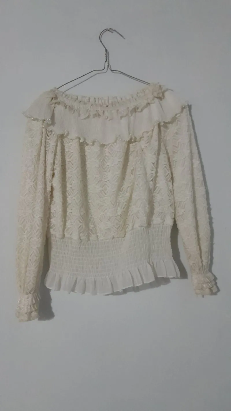 Fairy Casual Blouse Wanita white photo 1