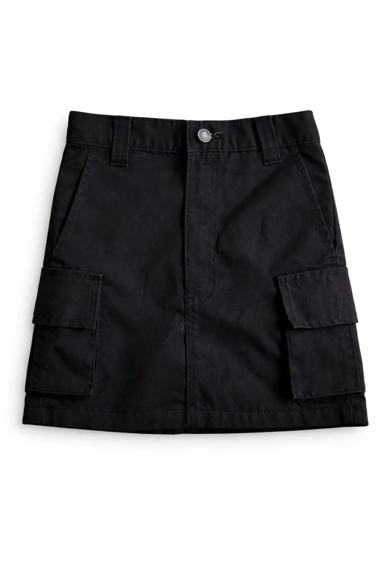 Black Cargo Mini Skirt photo 1