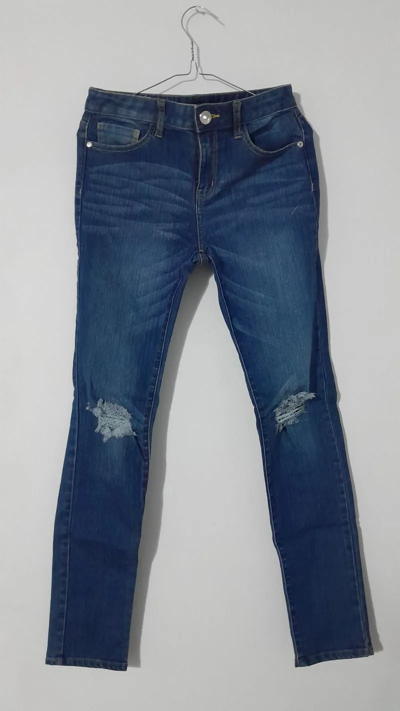 Streetwear Casual Boyfriend jeans Wanita navy photo 1