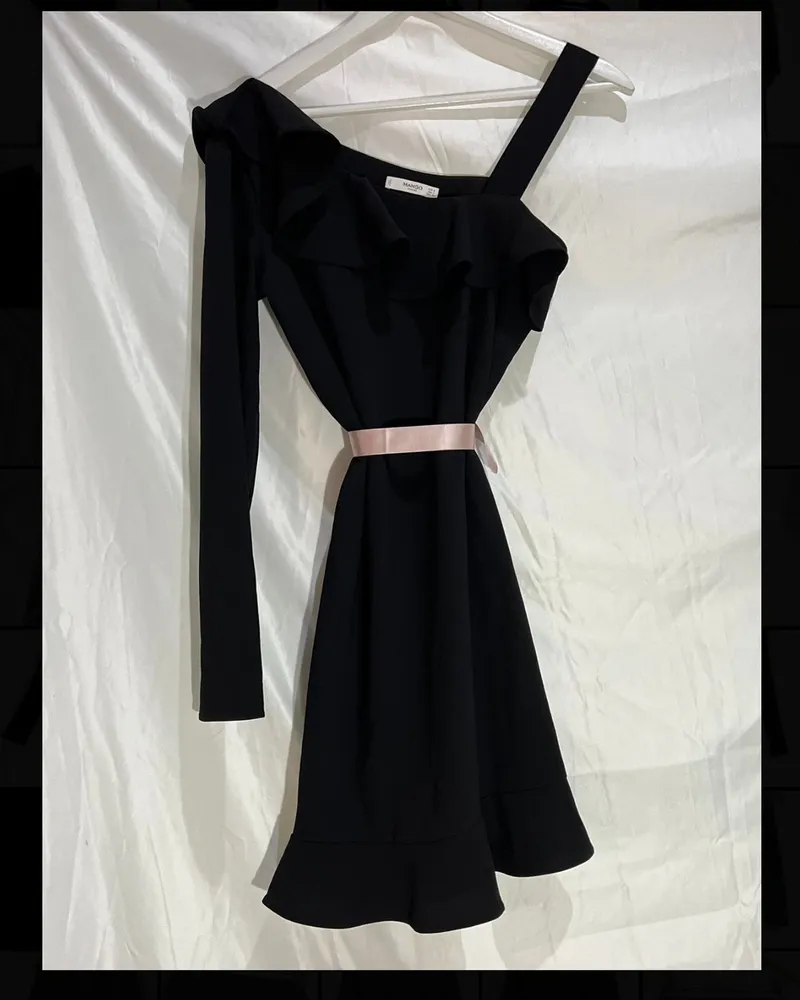Mango Coquette Minimalist Going out dress Wanita black photo 1