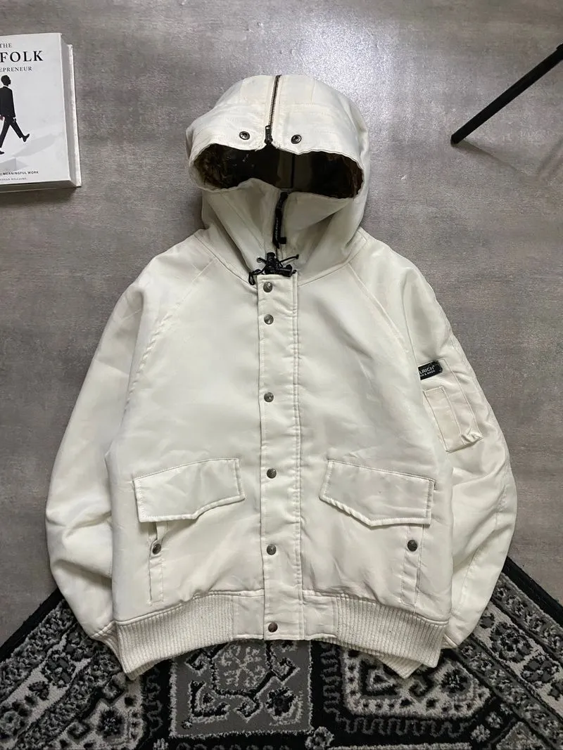 WoolRich Hoodie Jacket Wotb Fur Lining White  photo 1