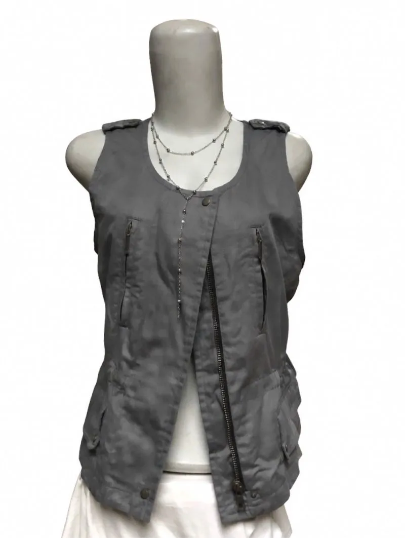MILITARY INSPIRED VEST GREY👀 photo 1