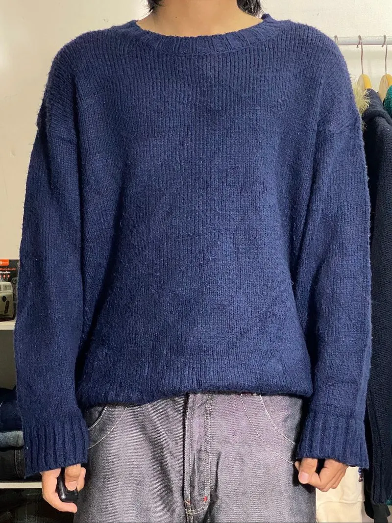 Knitwear Blank Basic Navy photo 1