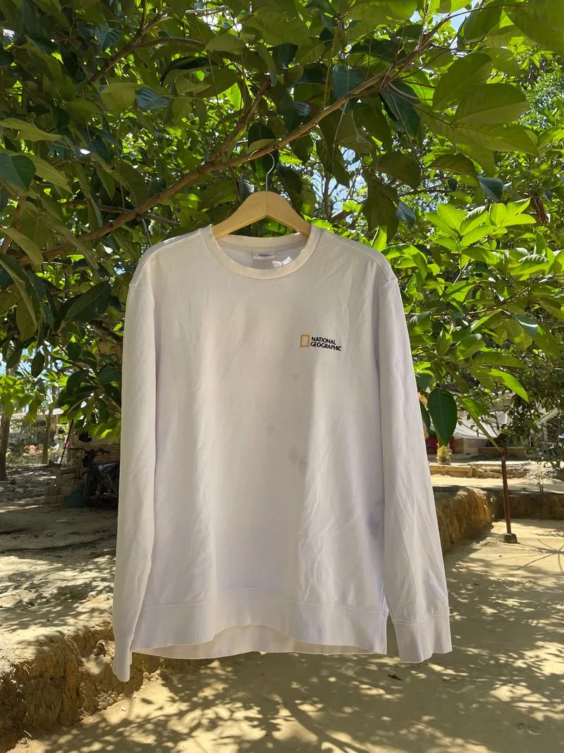 National Geographic Vintage Sweater Pria white photo 1
