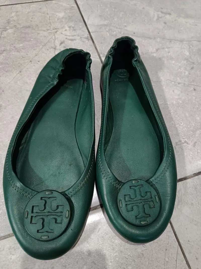 Sepatu Flat Shoes Tory Burch Green Size Insole 25.5 .cm photo 1