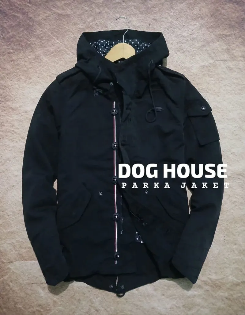 DOG HOUSE parka mountain jaket kanvas second thrift photo 1