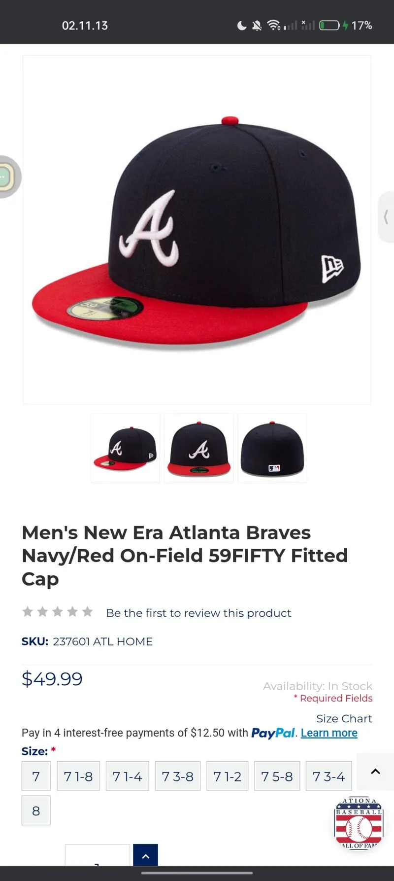 MLB New Era Atlanta Braves Hats photo 1