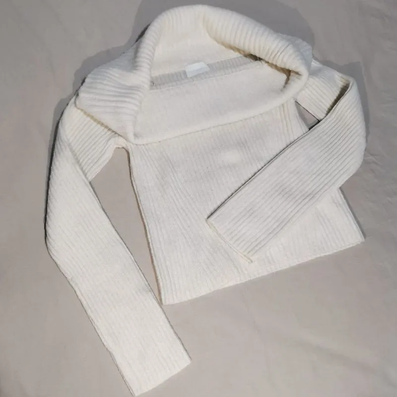 H&M off shoulder knit sweater photo 1