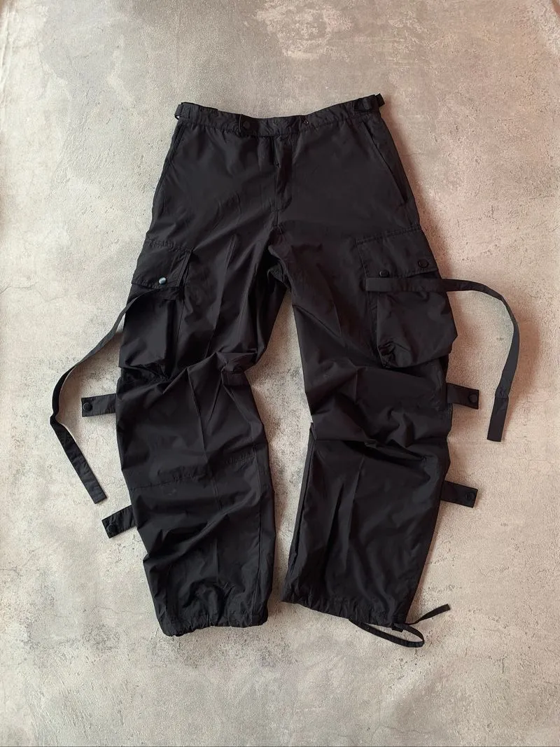 Bondage Rave Punk Pants Parachute NYC Japan Brand photo 1