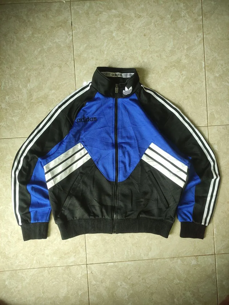 Adidas Vintage Casual Track jacket Pria black blue photo 1