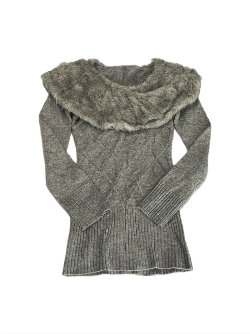 Fur Knit Fitted Top photo 1