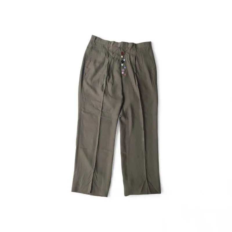 Brown Trousers Reworked Wide Leg - Unbranded Custom Design photo 1