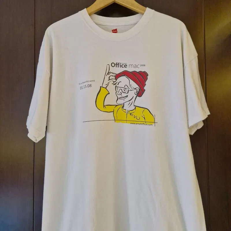 Kaos Microsoft Office Mac 2008 Vintage photo 1