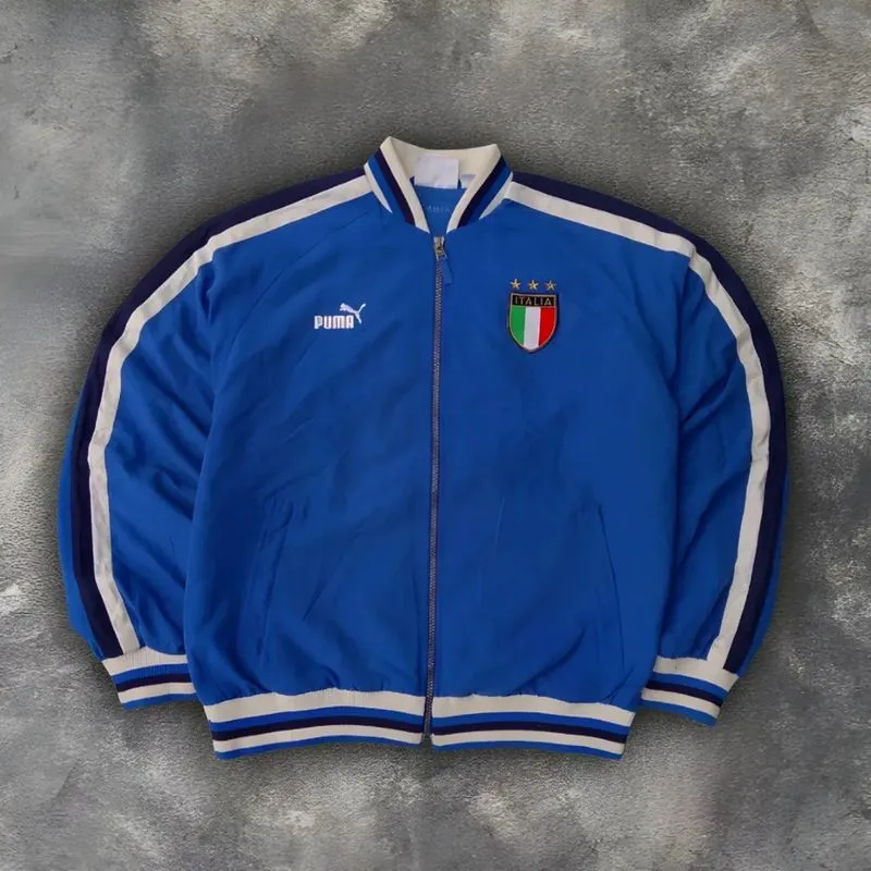 Vintage 90's Italy Puma Football Jacket Soccer Bomber Mens  photo 1