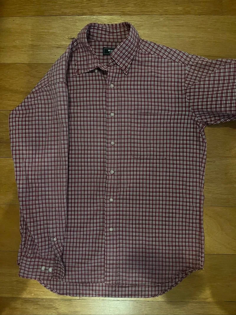 Kent in Tradition Plaid Button Up Shirt Cherry Red photo 1