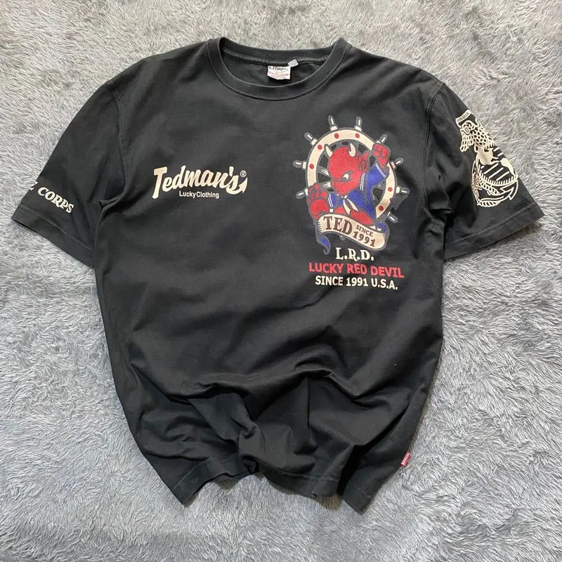 Vintage Biker T-shirt Pria black photo 1