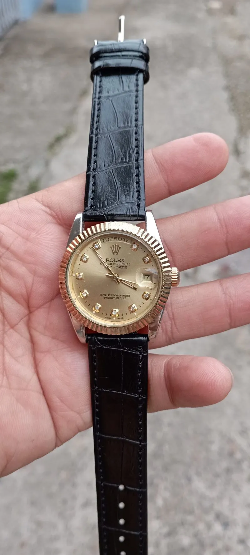 Jam tangan pria automatic rolex klasik kondisi normal semua photo 1
