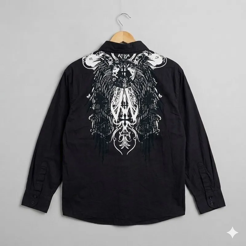 Y2K Styled Affliction Japan Gothic Shirt L/S photo 1