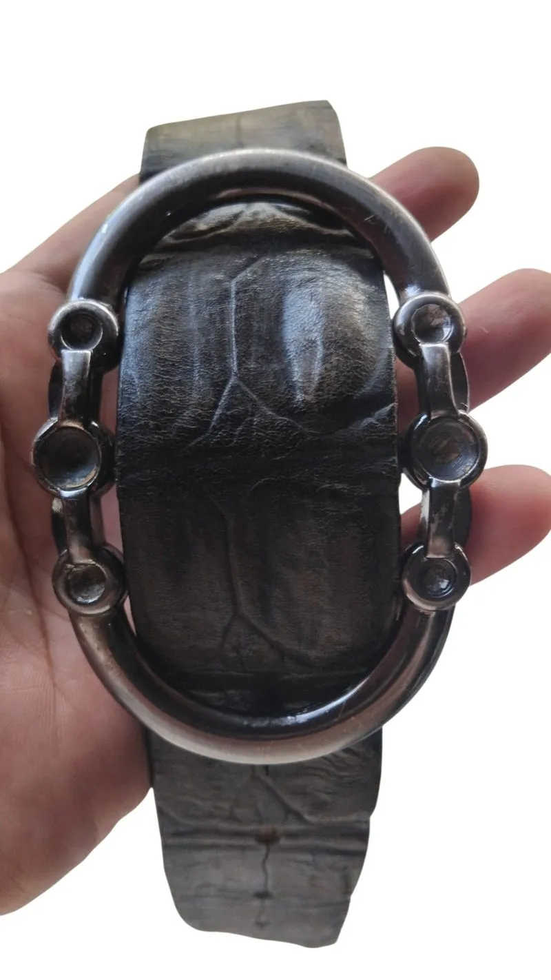 Vintage Crocodile skin belts photo 1