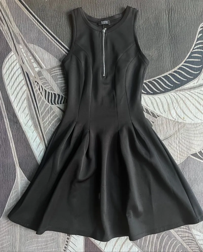 Zip Front Fit & Flare Dress photo 1