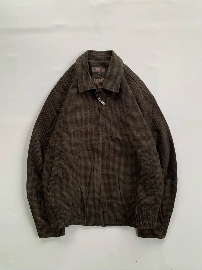 Plaid Wool Jacket Clasy photo 1