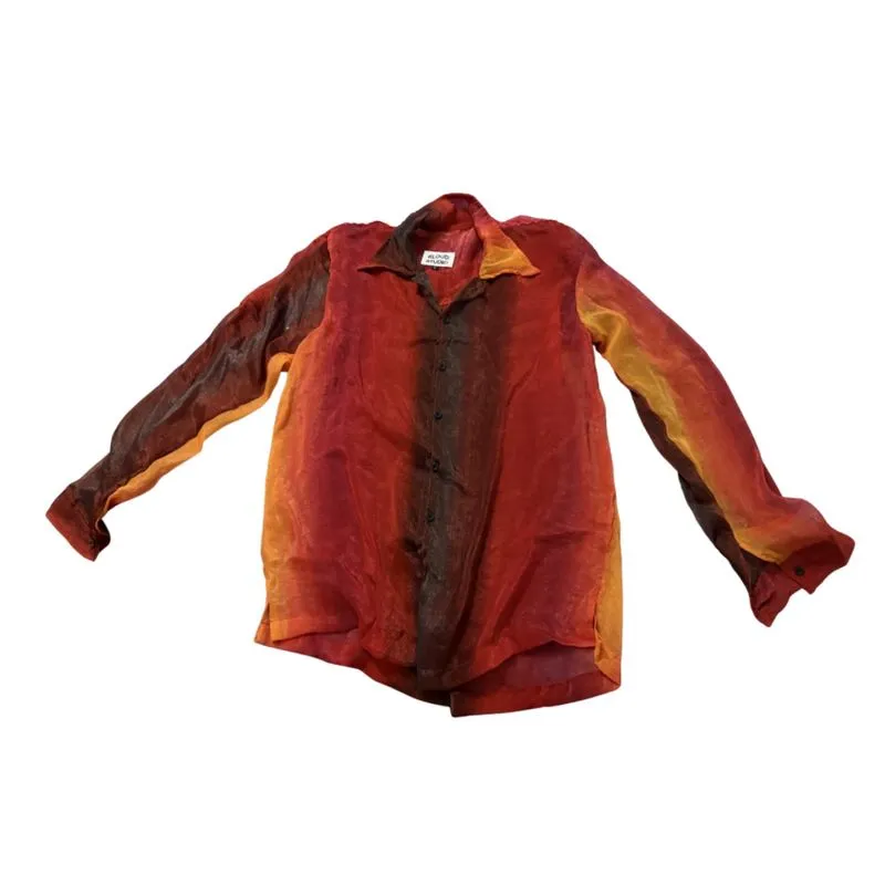 sheer red shirt y2k grunge core photo 1