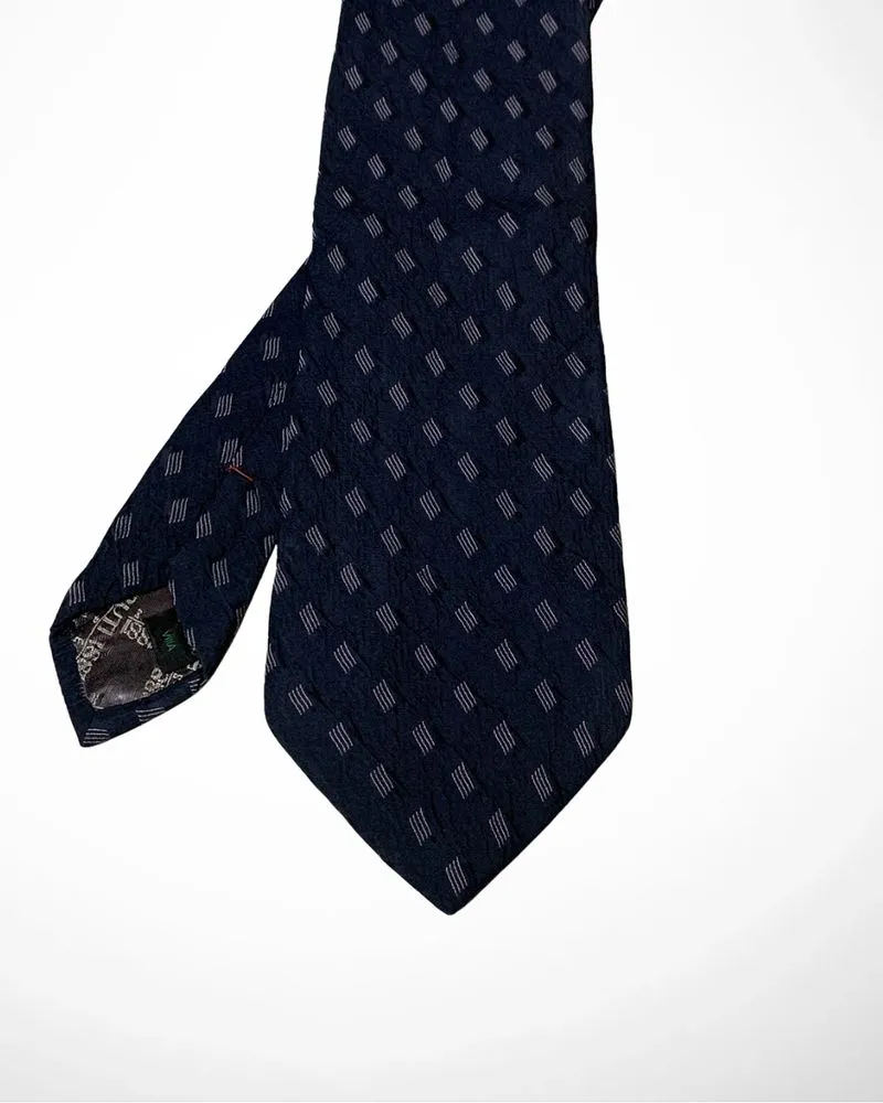 Cerruti 1881 Shapes Tie Square Pattern Navy photo 1