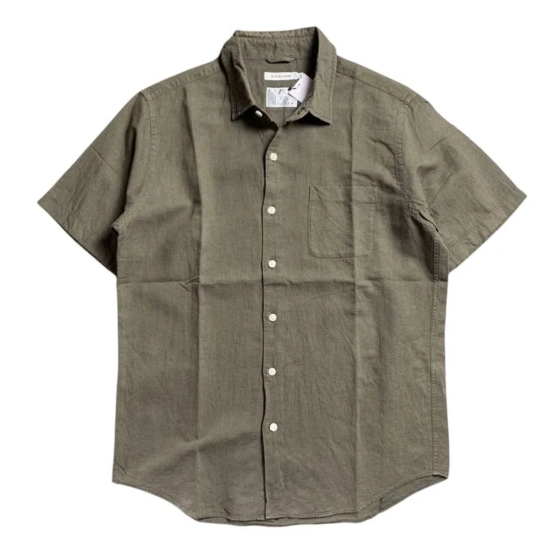 Japanese brand Streetwear Casual Formal shirt Pria green photo 1