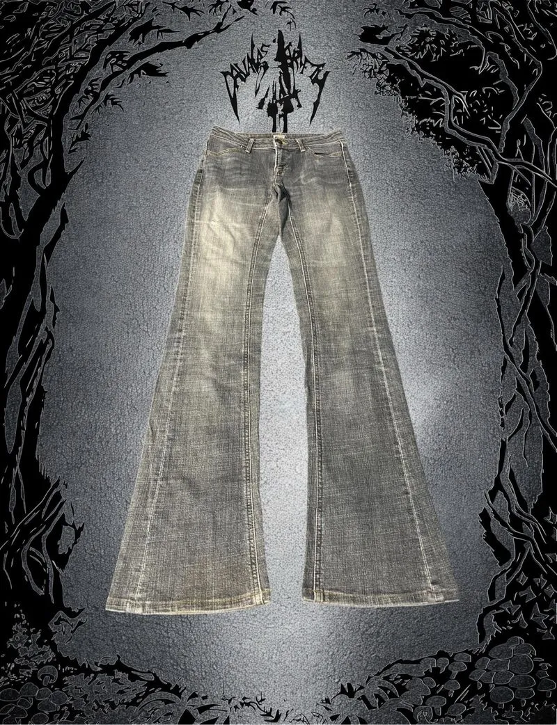 ✮ Vintage Flare Jeans Grey Lowwaist Brappers ✮ photo 1