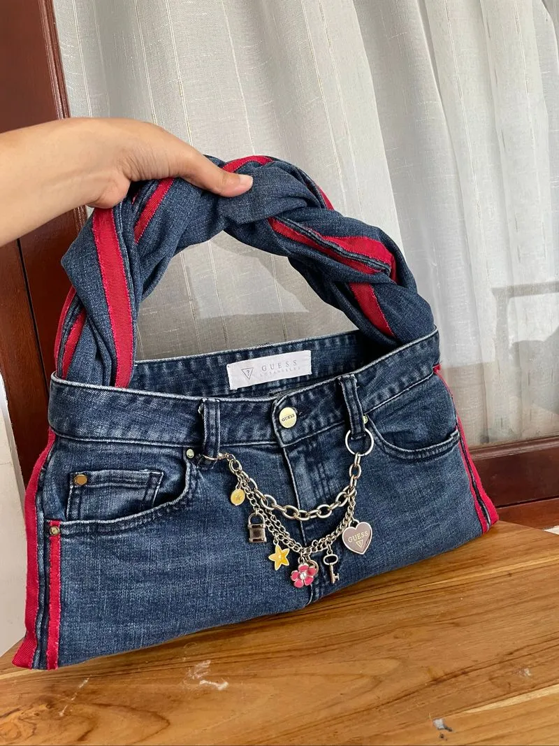REWORKED BAG FROM ORIGINAL GUESS JEANS  photo 1