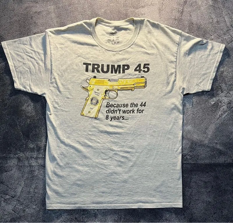 KAOS TRUMP 45 Because 44 Didn't Work For 8 Years Gun Brand F photo 1