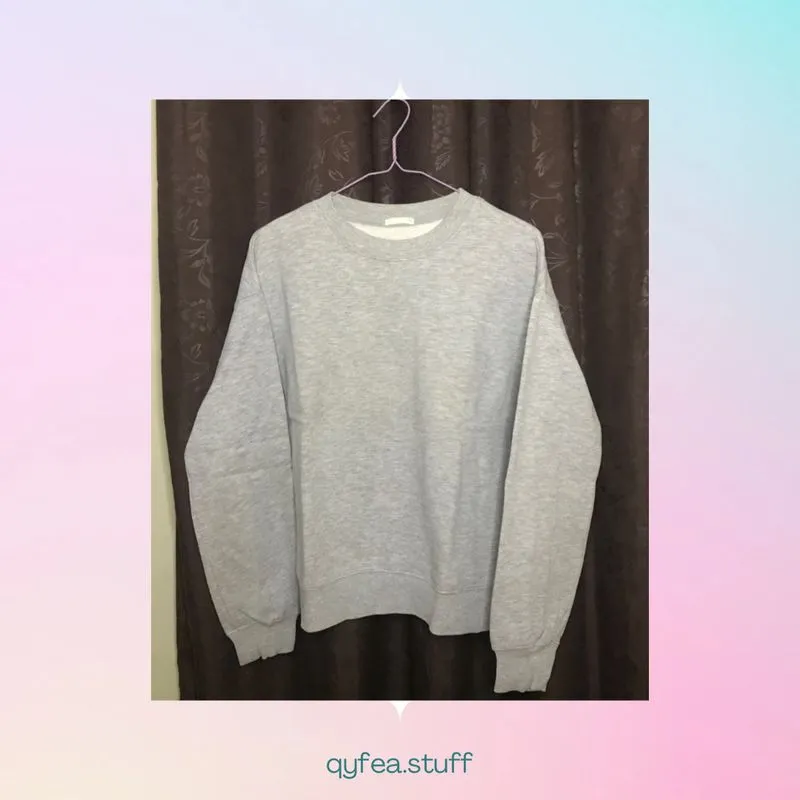 Casual Sweater Pria gray photo 1
