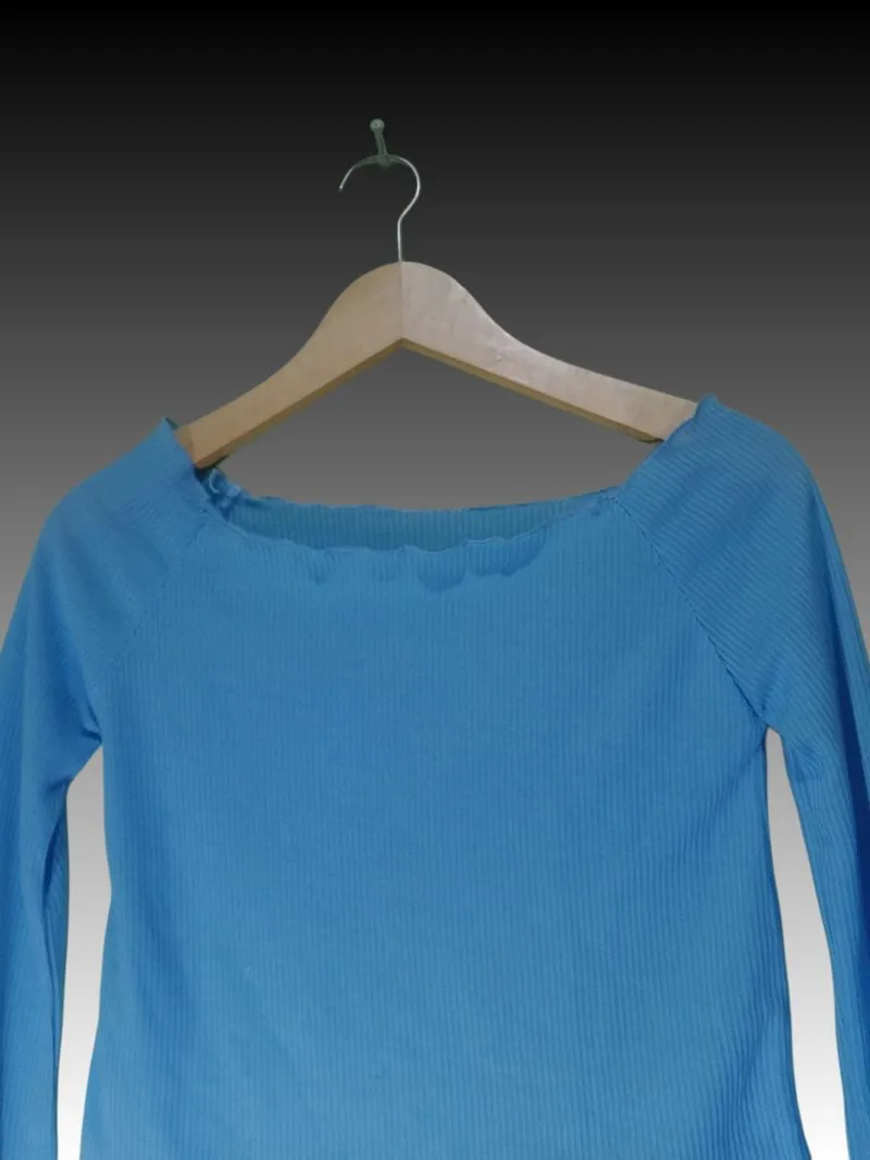 Casual T-shirt Wanita blue photo 1