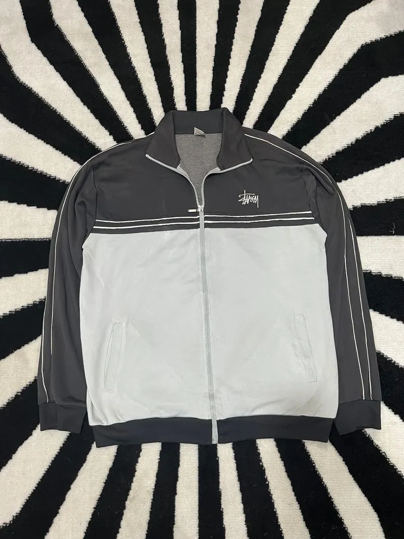 Stussy Sportswear Casual Track jacket Pria white black photo 1