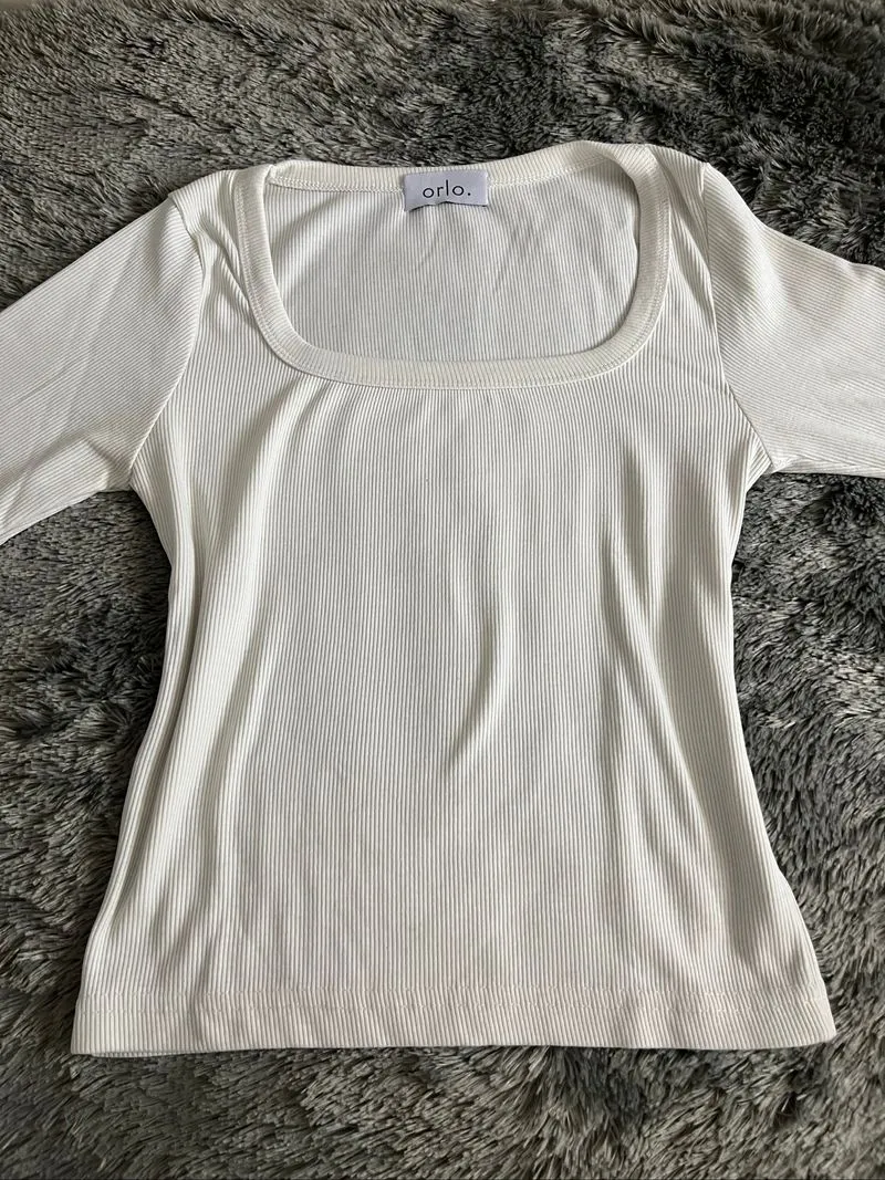 Orlo white fitted longsleeve photo 1