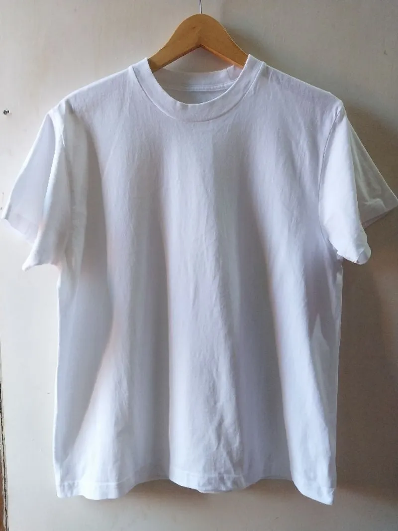 Kaos Polos Majestic Warna Putih Lengan Pendek Unisex photo 1