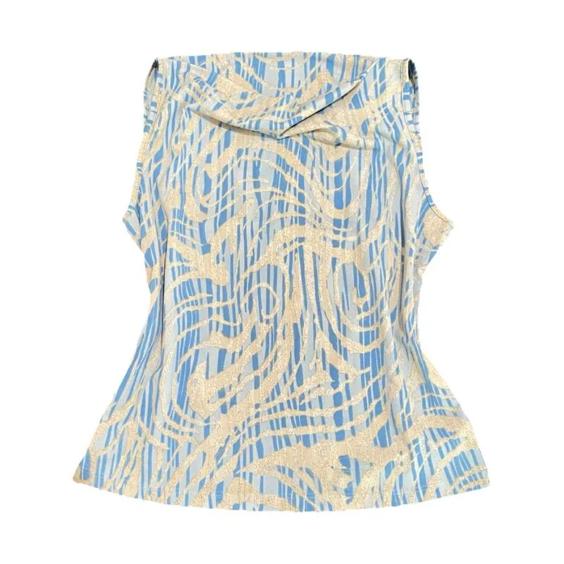 boat neck tank top biru photo 1