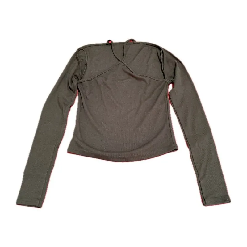 longsleeve top hitam photo 1