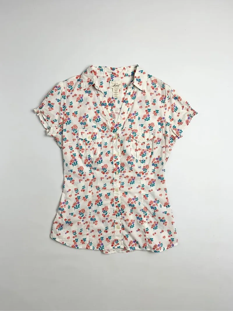 Y2k Levi's Shirts Flower Graphic photo 1