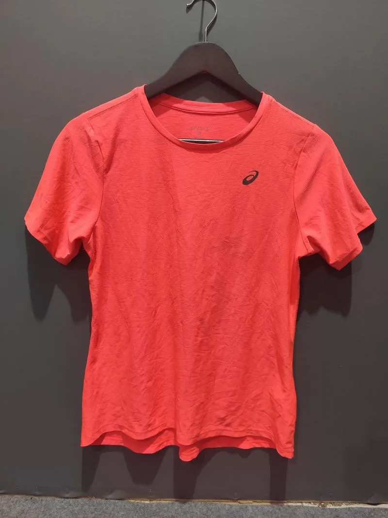 Kaos Olahraga ASICS Motion Dry Wanita Warna Orange Stabilo photo 1