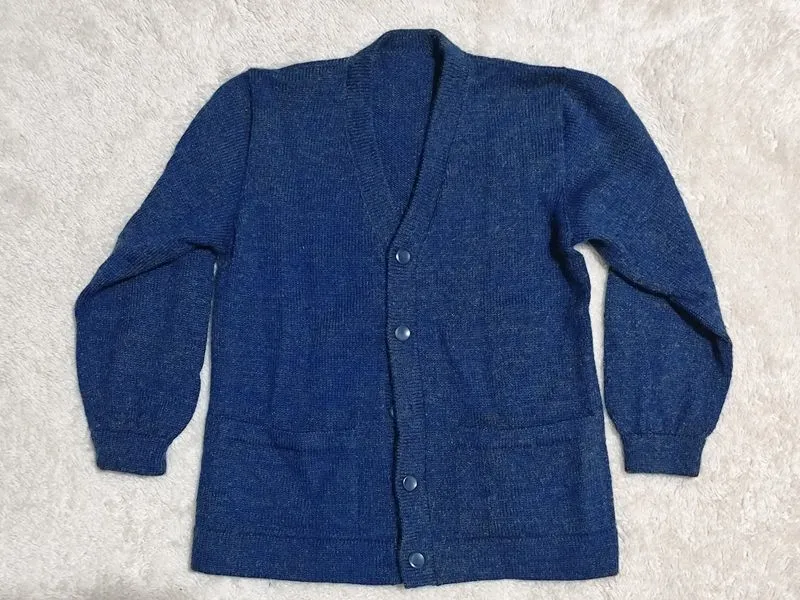 Navy Knit Cardigan photo 1