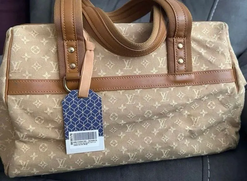 Louis Vuitton Bag Monogram Mini lin Josephine Beige LV Tas A photo 1
