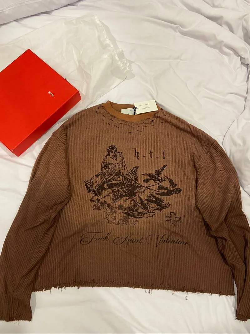 Hotel official fuck valentine waffle Longsleeve|kent hadi photo 1