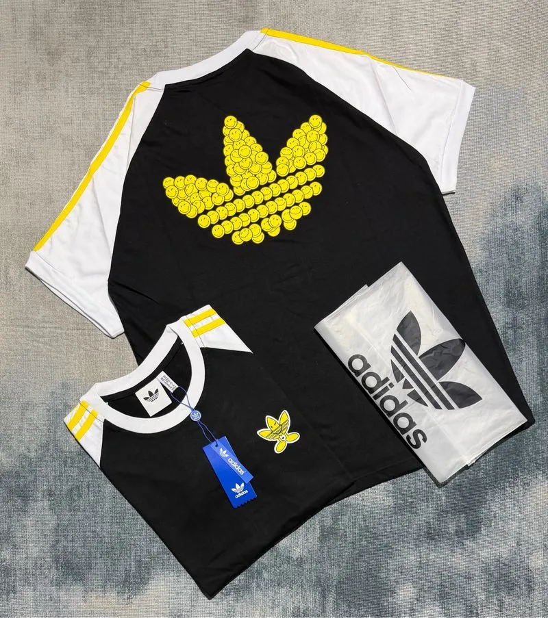 KAOS ADIDAS SMILEY HITAM photo 1