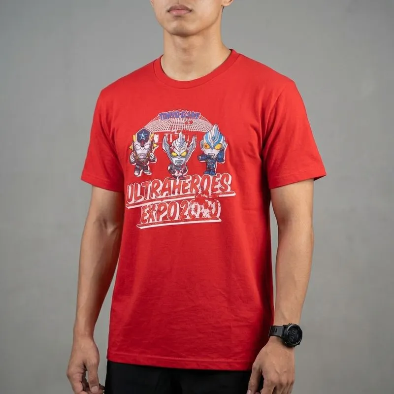 BANDAI Kaos Pria Ultraheroes Expo 2020 Jepang Size M photo 1