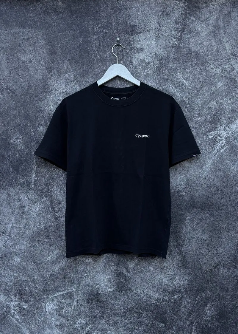 T-Shirt Covernat Essential Small Logo Black Style photo 1