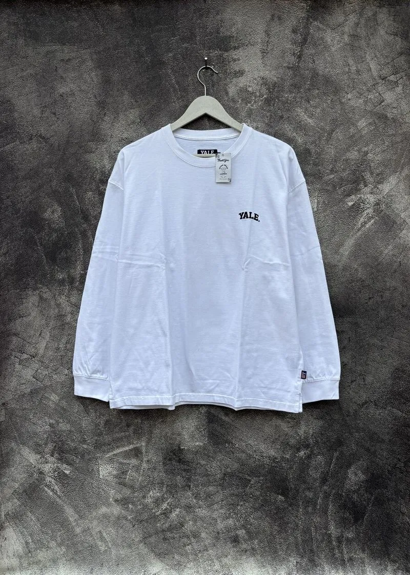 Longsleeve Yale Small Logo White Style photo 1