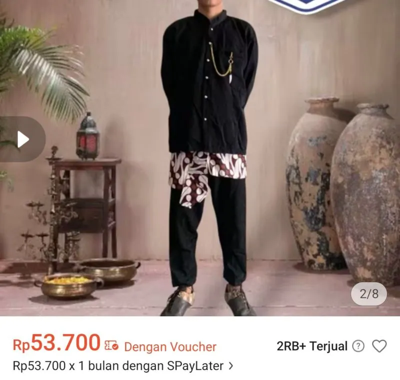 Baju daerah basofi Jawa anak photo 1