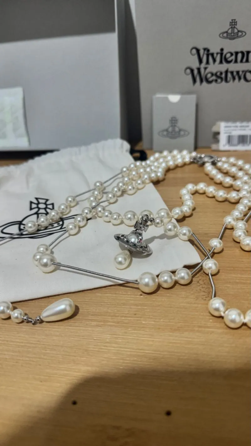 Vivienne Westwood Broken Pearl Necklace photo 1