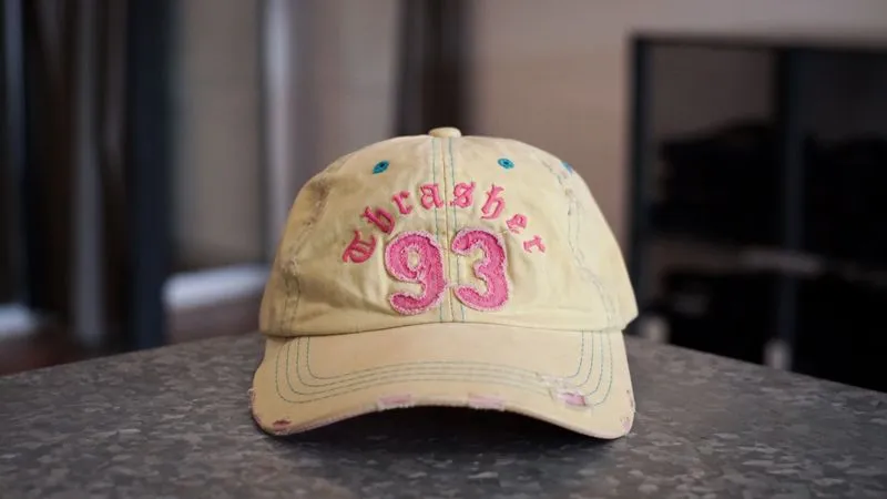 Thrasher Streetwear Y2K Hat Pria yellow photo 1